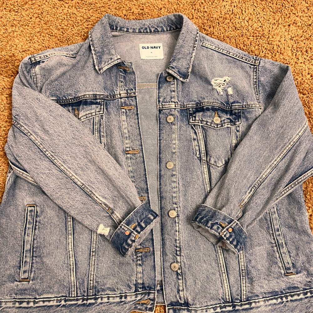 Distressed Jean Jacket
